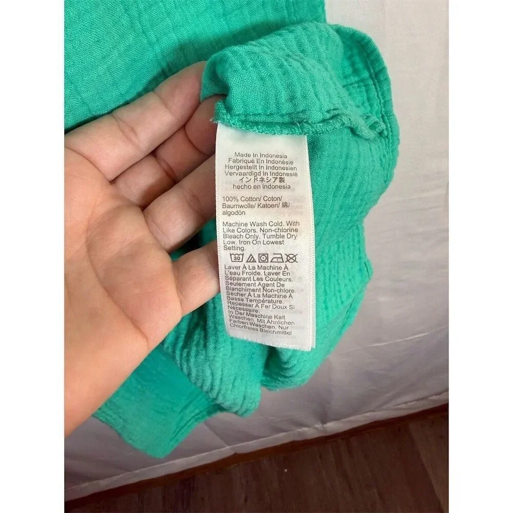 J.Crew Dress Womens Size 0 Green Tiered Knee Length Ruffle Cap Sleeve Casual